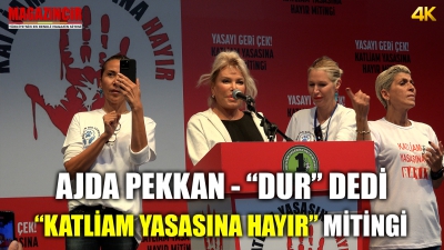 Ajda Pekkan - Katliam Yasasına Hayır Mitinginde Açıklamalarda Bulundu